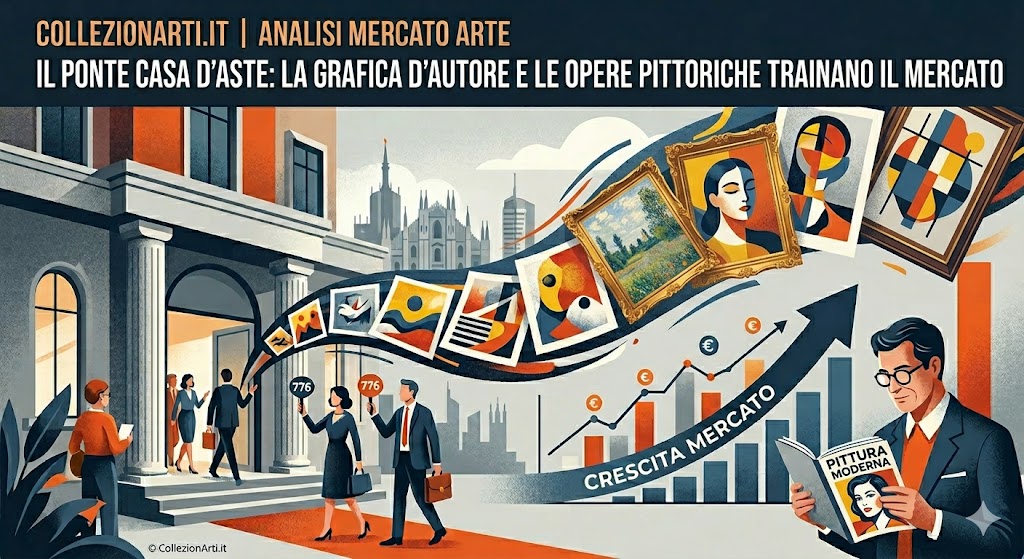 Il Ponte Casa d’Aste. Il mercato della pittura e la grafica d’autore trainano i collezionisti